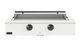 Caliber™ Rockwell Social 48" Matte White Built-In Natural Gas Outdoor Griddle with Pewter Hardware-0