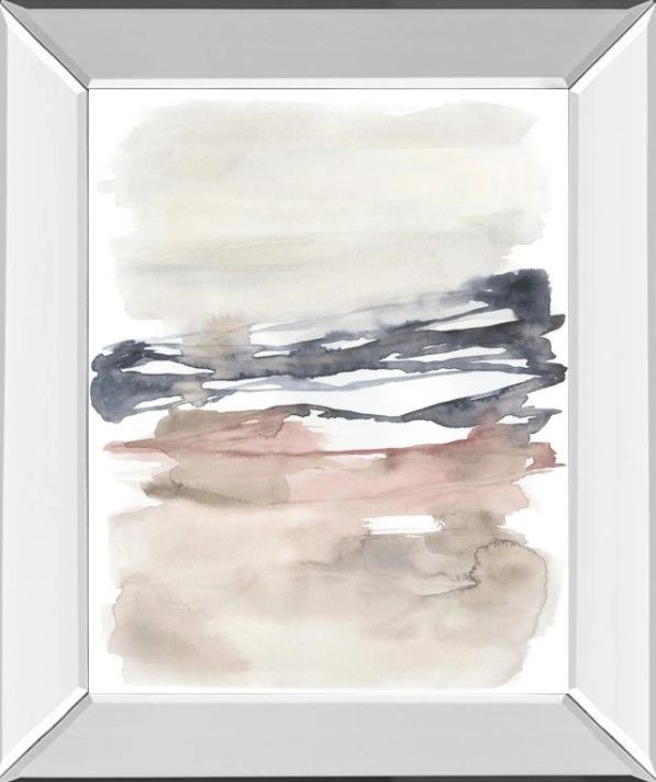 Classy Art Tiered Horizon Line I by Jennifer Goldberger Mirrored Frame Wall Art-0