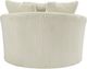 Signature Design by Ashley® Lindyn Ivory Oversized Swivel Accent Chair-1