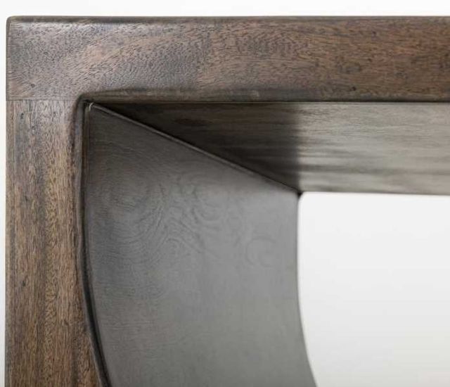 International Furniture Direct Dark Mezquite Black End Table-3