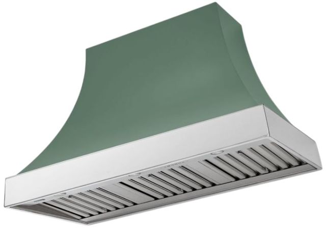 AGA Cascade 48" Mineral Green Wall Mounted Range Hood  with Polished Chrome Trim-0