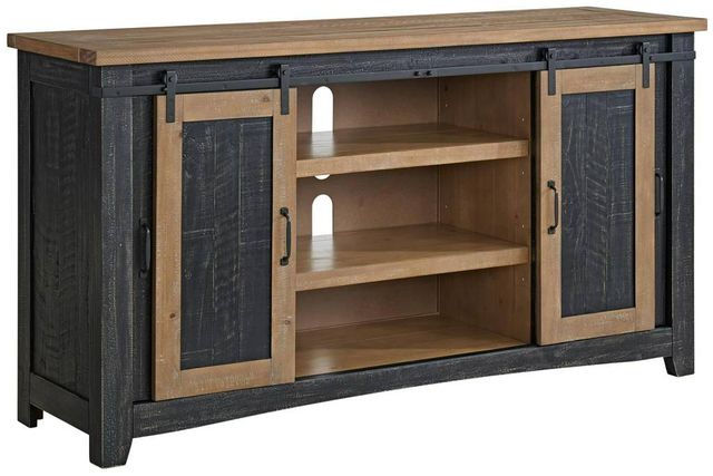 Martin Svensson Rustic Black/Driftwood Entertainment Console-2