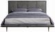 ACME Furniture Metis Gray Eastern King Panel Bed-1