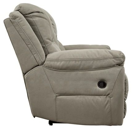 Signature Design by Ashley® Next-Gen Gaucho Putty Manual Reclining Loveseat with Console-3