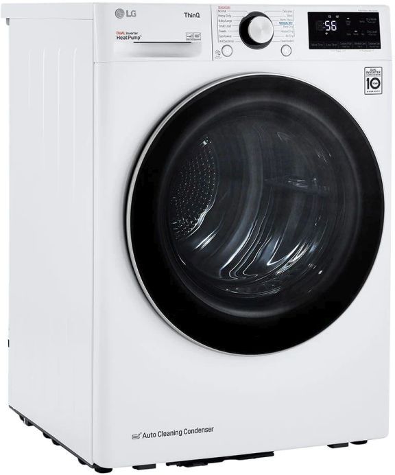 LG 4.2 Cu. Ft. White Front Load Ventless Electric Dryer-2