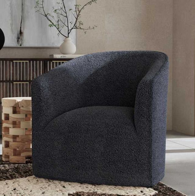 Classic Home Valencia Blue Swivel Chair -1