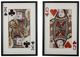 A & B Home 2-Piece Black/Red Royal Pair Wall Print Set-0