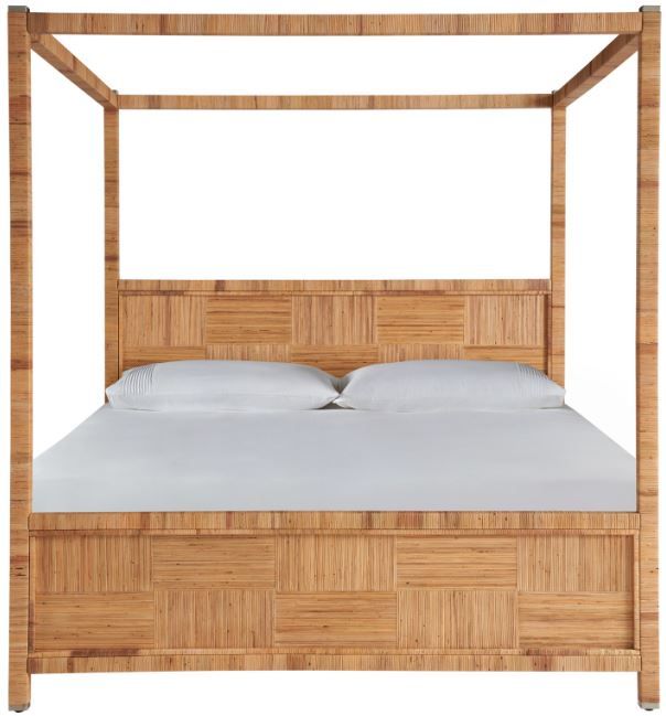 Universal Explore Home™ Weekender Coastal Living Home Chatham Natural King Poster Bed-2