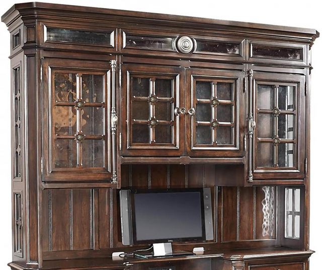 Aspenhome® Sheffield Warm Rubbed Brown Credenza Hutch-0