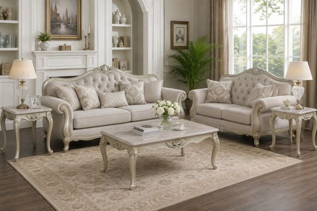 New Classic® Home Furnishings Monique 3-Piece Champagne Occasional Table Set-1