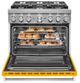 KitchenAid® 36" Yellow Pepper Pro Style Dual Fuel Range-2