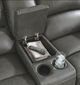 Signature Design by Ashley® Calderwell Gray Reclining Loveseat-5