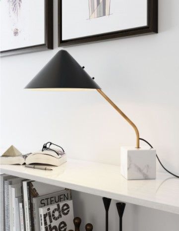 Zuo® Modern Pike Black/White Table Lamp-1