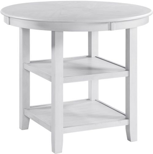 Elements International Amherst 5-Piece Bisque Counter Dining Set-1