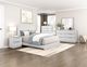 Homelegance® Linea Cream/Pearl White Queen Panel Bed-1