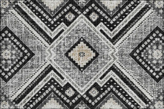 Dalyn™ Rug Company Portico PO5 Black 5'x8' Area Rug-1