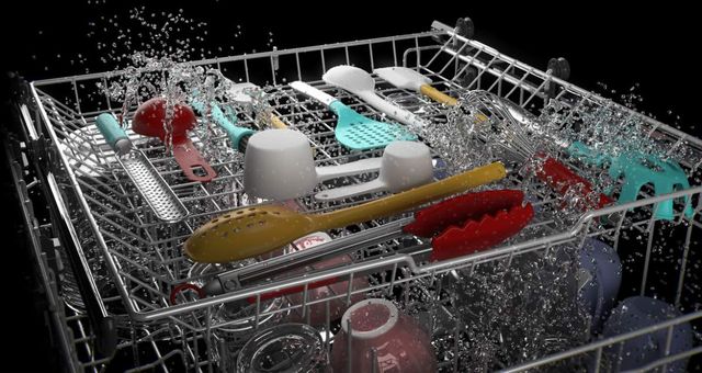 GE® Dry Boost™ 24" Fingerprint Resistant Stainless Top Control Built-In Dishwasher-4