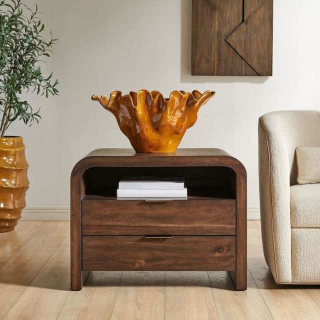 Uttermost® Decatur Dark Walnut Side Table-2