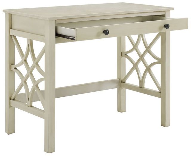 Linon Whitley Antique White Writing Desk-1