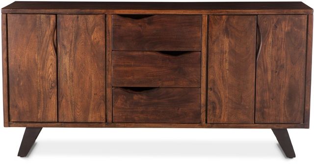 Home Trends & Design London Loft Walnut Sideboard-1