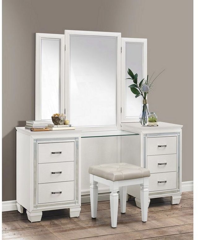 Mazin Furniture Allura White Vanity Table-2