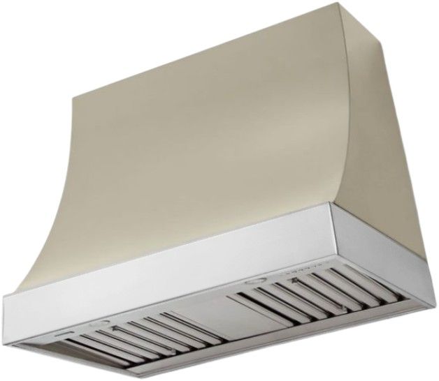 AGA Marquee 36" Fawn Wall Mounted Range Hood with Polished Chrome Trim-0