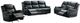 Mazin Furniture Bartholomew Black Manual Reclining Loveseat with Center Console-3