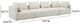 TOV Furniture Hangover 3-Piece Cream 145" Modular Sofa-2