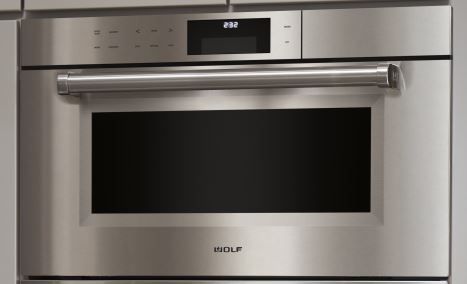 Wolf® M Series 30" Stainless Steel Contemporary Single Electric Steam Wall Oven-1