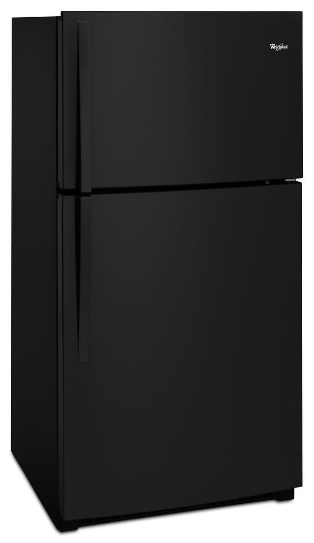 Whirlpool® 33 in. 21.3 Cu. Ft. Black Top Freezer Refrigerator-1