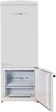 Unique Appliances Classic Retro 28" 17 Cu. Ft. Marshmallow White Counter Depth Bottom Freezer Refrigerator-3