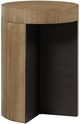 Bernards Calia Brown Spot Table with Black Base-0