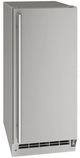 U-Line® Stainless Steel 15" Outdoor Freestanding/Built-In Ice Maker-0