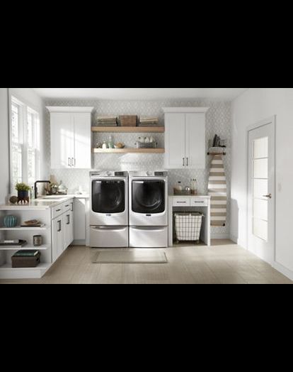 Maytag® 7.3 Cu. Ft. White Front Load Electric Dryer-7