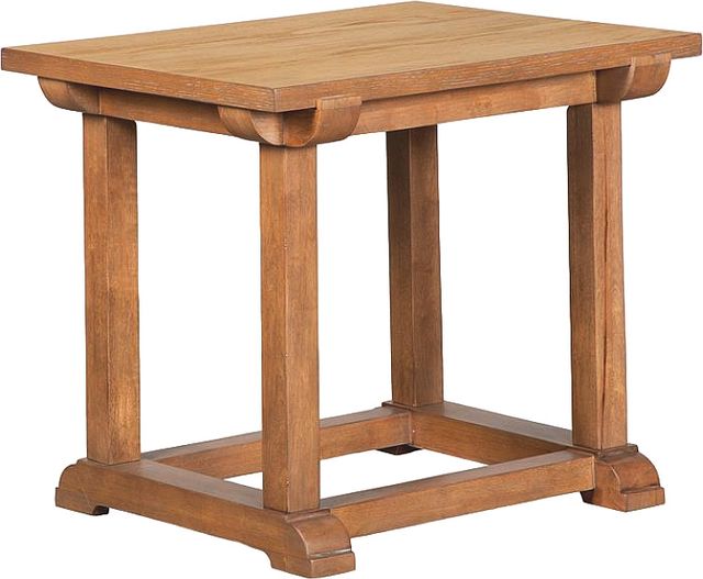 Magnussen Home® Lindon Belgian Wheat Rectangular End Table-0