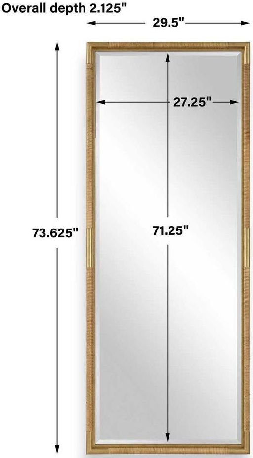 Uttermost® Kampar Antique Gold/Natural Mirror-2