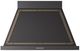 Ilve® Nostalgie II Noblesse 40" Glossy Black Wall Mounted Range Hood with Burnished Trim-0