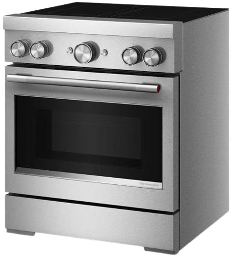 KitchenAid® 30" Stainless Steel 4 Element Pro Style Induction Range with Air Fry-1