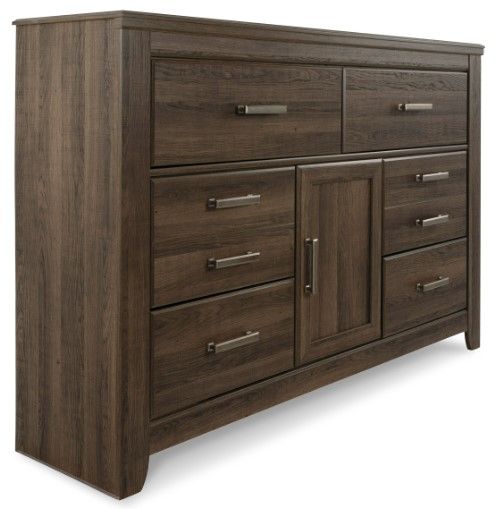 Signature Design by Ashley® Juararo 6-Piece Dark Brown California King Poster Bed Set-2