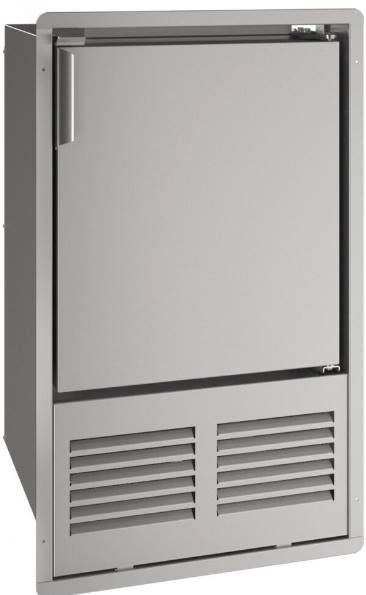 U-Line® 14" 23 lb. Stainless Steel Built-in Crescent Ice Maker-0