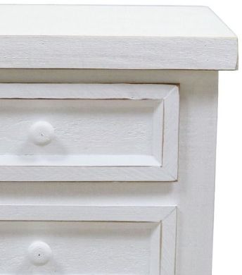 Million Dollar Rustic High Cotton White Double X Nightstand-2