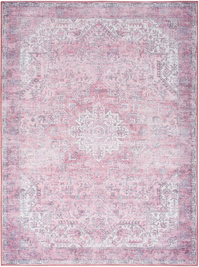 Nourison Home™ Nourison Washables NWB15 Pink 5'x7' Area Rug-0