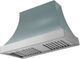 La Cornue Cascade Series 44" Ocean Wall Mounted Range Hood with Satin Chrome Trim-0