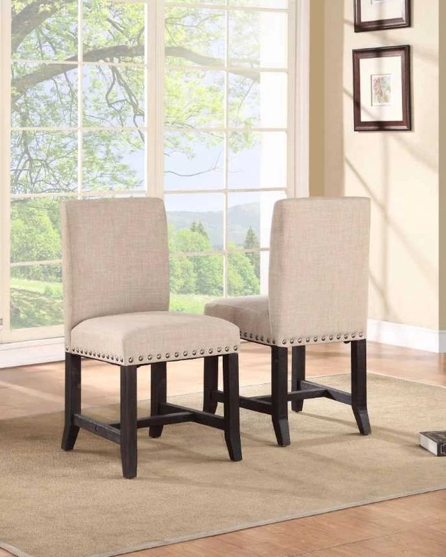 Modus Furniture Yosemite Beige/Cafe Upholstered Dining Chair-1