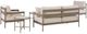 Signature Design by Ashley® Bluff Trail 5-Piece Beige/Brown Aluminum/Fabric Outdoor Conversation Set-3