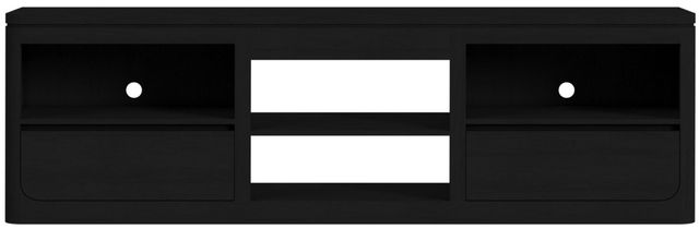 Elements International Rosalie Black 82" TV Console without Fireplace Insert-3