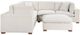 Coaster® Lakeview 5-Piece Ivory Upholstered Modular Sectional Sofa-1