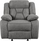 Coaster® Higgins 3-Piece Gray Reclining Seating Set-4