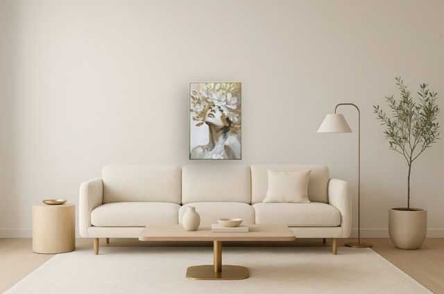 Classy Living Mindful Head in the Leaves Wall Art-1