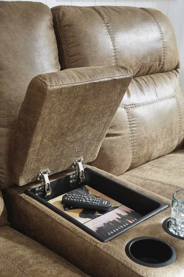 Signature Design by Ashley® Grearview Earth Power Reclining Loveseat-4